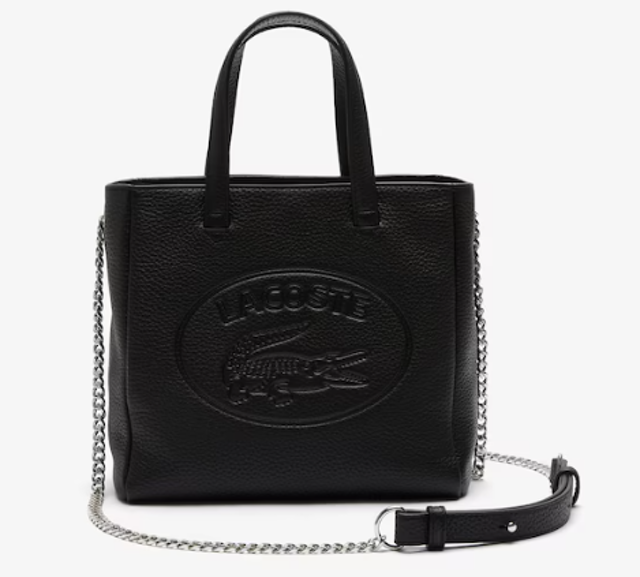 Lacoste Women's Croco Crew Small Grained Leather Shoulder Bag 1